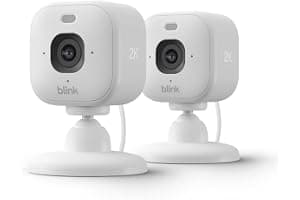 Blink Mini 2K+ (newest model) – Plug-in Home & Pet Indoor Security Camera with 2K video resolution, night vision, enhanced audio, motion detection ...