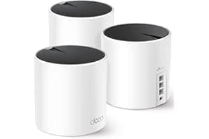TP-Link Deco X55 AX3000 WiFi 6 Mesh System - Covers up to 6500 Sq.Ft, Replaces Wireless Router and Extender, 3 Gigabit Ports per Unit, Supports Eth...