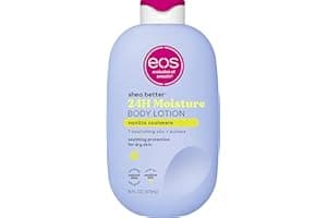 eos Shea Better Body Lotion Vanilla Cashmere, 24-Hour Moisture Skin Care, Lightweight & Non-Greasy, Natural Shea, Vegan, Vanilla Body Lotion, 16 fl oz