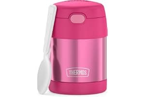 THERMOS FUNTAINER Kids Food Jar with Spoon, 10oz, Pink
