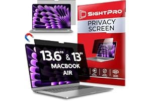 SightPro Magnetic Privacy Screen for MacBook Air 13 & 13.6 Inch (2022-2026, M2-M5) Patented Removable Laptop Privacy Filter Shield and Protector
