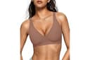 OEAK Womens Jelly Bras Wireless Deep V Bralette Comfy Push Up Tshirt Bras | Comfortable,support and lift,no underwire,bralettes,plunge,full coverage,invisible,balconette,minimizer,no show,soft