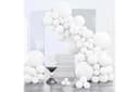 PartyWoo White Balloons 140pcs Different Sizes of 18 12 10 5 Inch | 18 12 10 5 Inch for Wedding Bridal Graduation Baby Shower Birthday Bridal Showe...