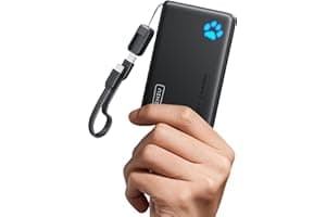INIU 45W Fast Charging Portable Charger, Smaller 10000mAh Travel Power Bank | Flight-Safe, Detachable USB C Cable, Travel Essential, External Batte...