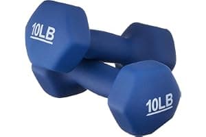 Amazon Basics Neoprene Dumbbell Hand Weights for Exercise and Muscle Toning