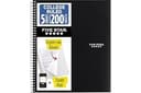 Five Star Spiral Notebook + Study App, 5 Subject, College Ruled Paper, 8-1/2" x 11", 200 Sheets, Fights Ink Bleed, Water Resistant Cover, Black (72...