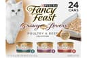 Purina Fancy Feast Gravy Lovers, Poultry & Beef Wet Cat Food, 3oz, 24-Pack | Variety Pack, grilled gourmet texture made with no artificial colors o...
