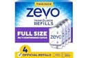 Zevo Flying Insect Trap Refill Cartridges for Fruit Flies & Gnats, 4 Count | Fits Zevo MAX & Zevo Flying Insect Trap, Catches House Flies, Gnats & Fruit Flies 24/7, No Added Fragrance or Dyes