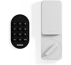 SimpliSafe Smart Lock Series 2 (White) for The Gen 3 Home Security System