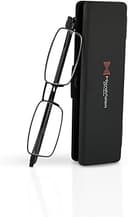 Flat Folding Reading Glasses With Compact Case For Women and Men, Slim, Foldable Frame Eyeglasses