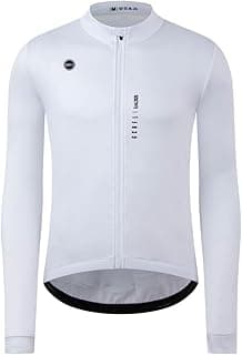 Men's Cycling Jersey Long Sleeves Road Bike Jersey Shirt Cycling Tops, Zipper Pocket Lightweight PRO Race Fit UPF 50+