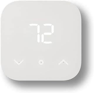 Amazon Smart Thermostat – Save money and energy - Works with Alexa and Ring - C-wire required