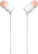 JBL T110 Pure Bass in-Ear Headphones - White