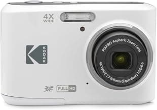 KODAK PIXPRO FZ45 16MP Compact Digital Camera, 4X Optical Zoom, AA, White | 1080p Full HD Video, 27mm Wide Angle Lens, 2.7 Inch LCD, Point and Shoo...