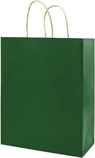 bagmad 50 Pack 5.25x3.25x8 Inch Small Brown Paper Gift Bags with Handles Bulk, Kraft Paper Bags for Party Favors Grocery Retail Shopping Wedding Cr...