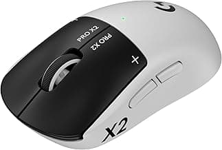 Logitech PRO X2 SUPERSTRIKE Lightspeed Wireless Gaming Mouse, Ultra-Fast Performance, Ultra Lightweight (61 g), Customizable Click Haptics, USB-C C...