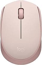 Logitech M170 Wireless Mouse for PC, Mac, Laptop, 2.4 GHz with USB Mini Receiver, Optical Tracking, 12-Months Battery Life, Ambidextrous - Rose