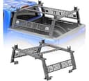 Overland Truck Bed Cargo Rack, 16.7"-25.1" High Adjustable Truck Bed Rack for Ford F150 F250 F350, for Silverado & Sierra & Ram 1500/2500/3500, for Gladiator JT, for Tacoma Tundra, for Frontier Titan