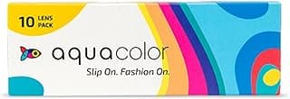 Aqua-color Daily Disposable Color Contact Lenses, Pack of 10