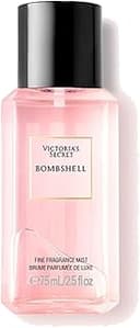 Victoria's Secret Bombshell Mini Fragrance Mist, Notes of Purple Passion Fruit, Shangri-La Peony & Vanilla Orchid, Travel Size Body Spray for Women...