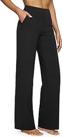 EverGoing Yoga Pants Women Wide Leg Pants with Pockets High Waist Stretch Dress Casual Sweatpants Petite/Regular/Tall