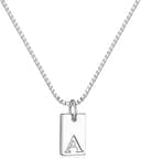 Initial Necklaces for Women Silver Plated Letter Necklace Dainty Waterproof Pendant Necklace Personalized Gifts Trendy Silver Jewelry