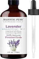 Majestic Pure Essential Oil with Glass Dropper - 100% Pure and Natural - Essential Oils for Diffuser, Aromatherapy, Soap and Candle Making, Lavende...