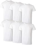 Mens Undershirt Packs, Stay-Tucked Soft Cotton Undershirts, Best Undershirts for Men, White/Black/Asstd Multipacks