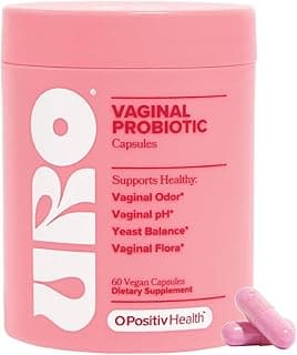 O Positiv URO Vaginal Probiotics for Women pH Balance with Prebiotics & Lactobacillus – Vaginal Health Supplement – Promote Healthy Vaginal Odor & ...