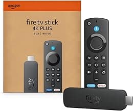 Amazon Fire TV Stick 4K Plus (newest model) with AI-powered Fire TV Search, Wi-Fi 6, stream over 1.8 million movies and shows, free & live TV, find...