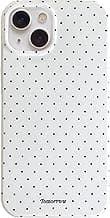 Compatible with iPhone 13/iPhone 14 Case with Cute Fashion Polka Dot Aesthetics Design Simple Case for Soft TPU Slim Protection Case for iPhone 13/14-White