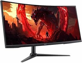 Acer Nitro XZ340CUR J0 34" Class WQHD Gaming LCD Monitor - 21:9 - Black