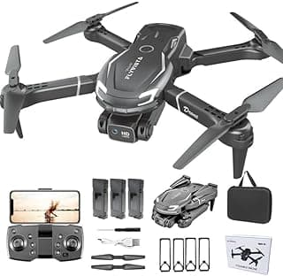 FLYVISTA Cool Mini Drone with Camera for Kids Adults Beginners, 1080P FPV Camera Remote Control Drone for Kids with 3 Batteries, One-Click Take Off...