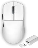HUO JI E-YOOSO Wireless Gaming Mouse, 8KHz Polling Rate, 10–45000 DPI Adjustable, Bluetooth/2.4G/USB-C Wired, Ultralight 50g, 5 Programmable Button...