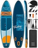 11’×34"×6" Extra Wide Inflatable Stand Up Paddle Board, Sup Board with Removable Fins, Backpack, Floating Paddle, Safety Leash, Floating Phone Case for Adults & Youth of All Skill Levels