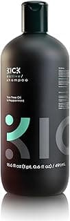 Kick Mens Shampoo - Peppermint & Tea Tree for Oil Control - Sulfate-Free, Refreshing Formula - Anti-Dandruff and Scalp Soothing - Shampoo for Oily ...