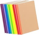 24 Pack A5 Kraft Notebooks, 60 Lined Pages Travel Journal Bulk, Soft Cover Notebooks for Women Girls Students, Making Plans Writing Memos Office Sc...
