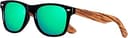 Wood Sunglasses Polarized for Men Women Uv Protection Wooden Bamboo Frame Mirrored Sun Glasses