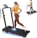 Gorise Walking Pad with Incline & Height-Adjustable Handlebar, 5-in-1 Foldable Treadmill for Home & Office, Portable Under Desk Treadmill 350LB wit...