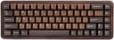 YUNZII WOOD68 Wireless Mechanical Keyboard,65% Layout Wood Gaming Keyboard, BT/2.4G/USB-C,RGB Backlit Tray Mount Hot-swap Keyboard with PBT Dye-Sub...