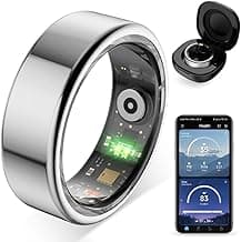 COLMI R02 smart Ring, a smart Ring for Women and Men, with a Charging case, Supports Heart Rate, Blood Oxygen, Sleep Health Monitoring, and Sports ...