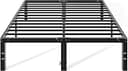 OLIXIS Metal Queen Bed Frame - 14in High with Storage Space, No Box Spring Needed with Sturdy Steel Slat Support, 2200LBS Heavy Duty for Easy Assem...