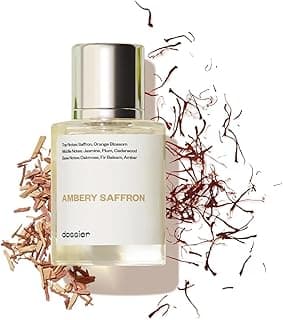 Dossier - Ambery Saffron 1.7 Fl Oz (50ml) - Eau de Parfum - Inspired by B.accarat R.ouge 540 - Vegan, Unisex Perfume Spray