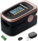 Oxygen Saturation Monitor, Wrinery Premium Pulse Oximeter Fingertip, Oxygen Monitor, O2 Saturation Monitor, OLED Portable Oximetry with Batteries, ...
