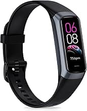 Fitness Tracker with Heart Rate/Blood Pressure/Pedometer/Calories/Sleep | Activity Tracker with 1.1"" AMOLED Screen, Step Tracker for Android iPhon...