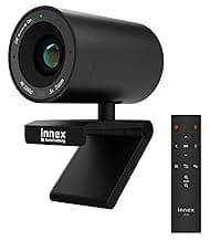 Innex C570 120-Degree Wide Angle Webcam 4K with AI Tracking, Auto-Framing, ePTZ, Webcam with Microphone, 5X Digital Zoom, Remote Control, Privacy C...