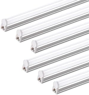 Barrina (6 Pack LED T5 Integrated Single Fixture, 4FT, 2200lm, 6500K 20W | Super Bright White Utility LED Shop Light, Ceiling Under Cabinet Light, ...