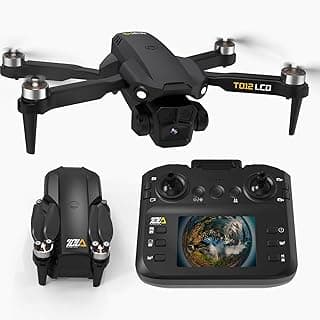 Drone with Camera LCD Screen RC FPV Drone with Brushless Motor Professional Live Video UHD, Drones for Adults Foldable Mini Quadcopter for Beginner...