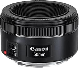 Canon EF 50mm f/1.8 STM Lens, Black