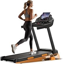 16% Treadmills for Home with Handle, 3 in 1 Portable Treadmill with Incline, Foldable Treadmill with Three Screen, 12 Preset Programs, 400Lbs
